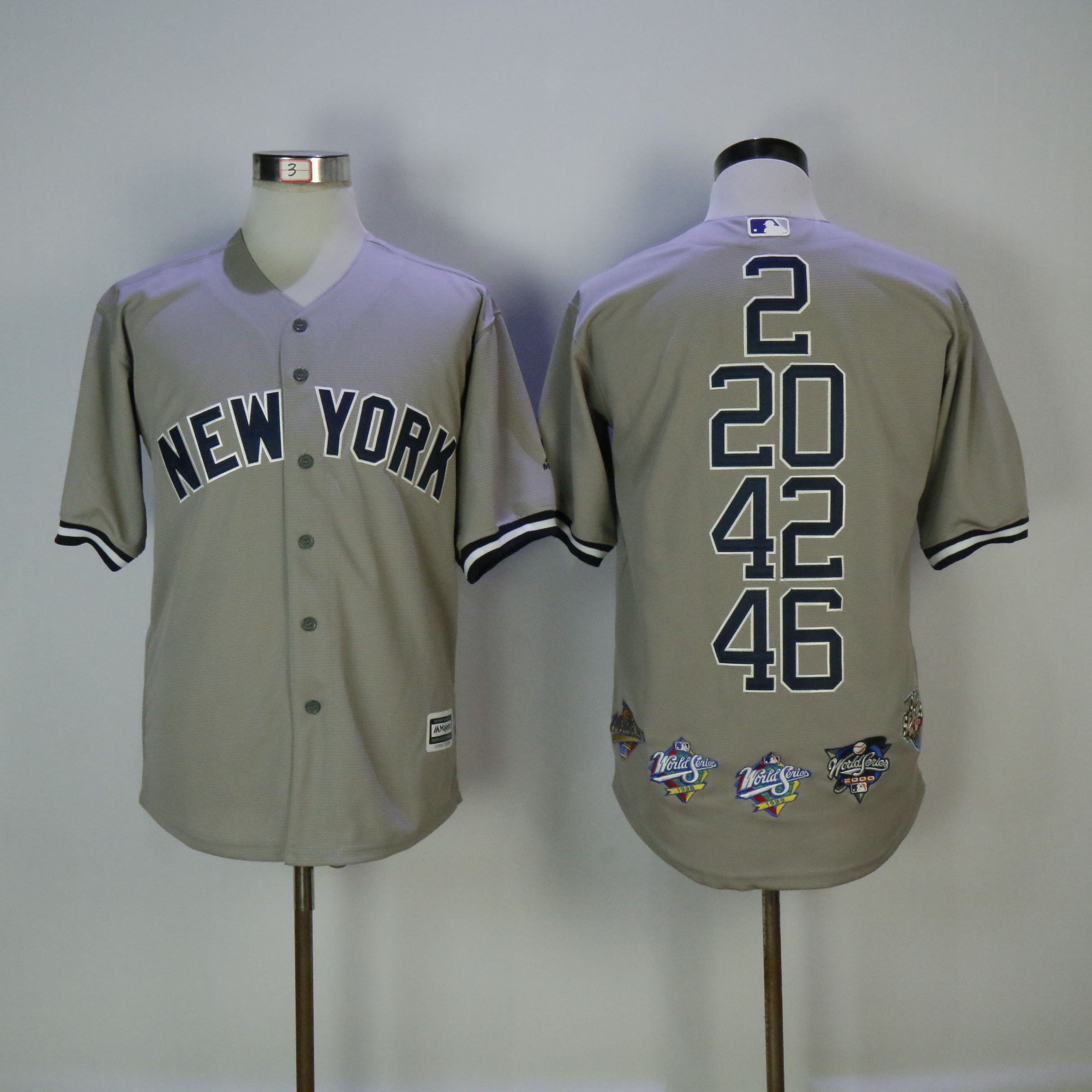 Men New York Yankees Blank Grey Mixed honor Edition MLB Jerseys->youth mlb jersey->Youth Jersey